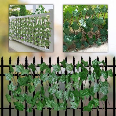 Raztegljiva panelna ograja z bršljanom - 30x180 cm, odporna na UV žarke, brez orodja | GREENFENCE
