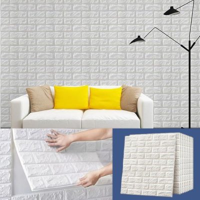 Samolepilne opečne tapete s 3D vzorcem (5 kosov)| BRICKSBY