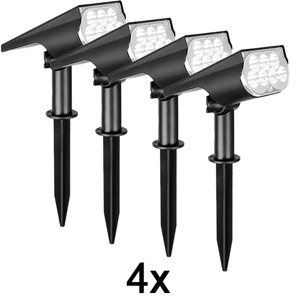 4x Zunanja solarna reflektorska luč | SPOTIKE