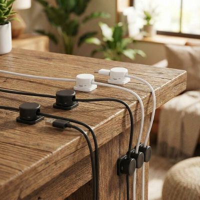 Magnetni samolepilni organizatorji kablov (12 kosov) | CABLIP