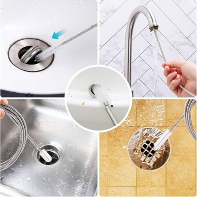 Upogljiva ščetka za zamašene odtoke in cevi | DRAINOVA