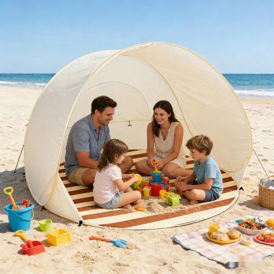 Pop-Up šotor za plažo - UPF50+ senčnik, 120x120x100 cm | POPYTENT